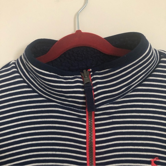 Joules Reversible Shacket Sherpa Zip Up Nautical Jacket 10/12 - Picture 2 of 7